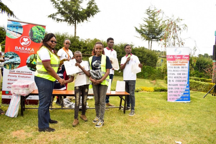 Children showing their gifts
